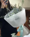 Оформить заказ на Букет с гортензией "Голубая нежность" в Томске