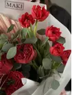 Оформить заказ на Сборный букет "Капля рубина" в Томске