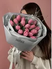 Купить Букет из тюльпанов "Розовый шелк" в Томске