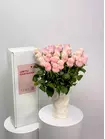 Охапка роз Pink Mondial светло-розовых — заказать с доставкой в Томске, МАКИ