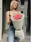 Букет из 15 розовых гвоздик купить в Томске