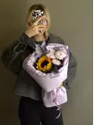 Купить букет "Лавандовое солнце" в Томске