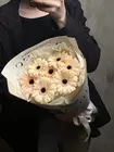 Купить Монобукет из мини гербер "Macaroon" с доставкой в Томске