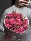 Купить Букет c тюльпанами "Hot pink" в Томске