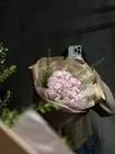 Купить Букет из розовой гортензии и тиласпии с оформлением с доставкой в Томске