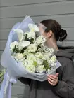 Оформить доставку на Сборный букет с каллами "Белый вальс" по городу Томску