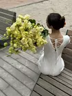 Купить Монобукет из кремовой кружевной эустомы