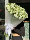 Купить Монобукет из 21 белой альстромерии в матовом оформлении в Томске