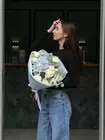 Букет с гортензией и пионами купить Томск