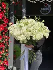Оформить заказ на Монобукет из 51 кружевной белой эустомы с доставкой