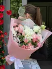 Купить Сборный букет в бело-розовой гамме "Мгновение любви" в Томске