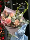 Купить Сборный букет с вывернутыми розами и гладиолусами с доставкой в Томске