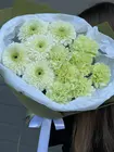 Заказать Дуобукет из одиночных гербер и гвоздик в оформлении в Томске