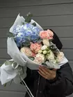 Доставить Сборный букет с гортензией "Северное сияние" по городу Томск