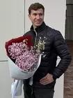 Купить Монобукет из одиночных хризантем Vienna в оформлении в Томске