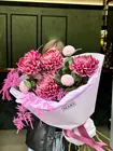 Доставить Дуобукет из одиночных хризантем "Лацерта" по городу Томск