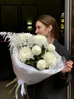 Доставить Дуобукет из одиночных хризантем "Малая медведица" по городу Томск