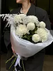 Доставка Дуобукет из одиночных хризантем "Малая медведица" в Томске