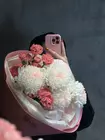 Доставка Дуобукет из розовых гвоздик и одиночных хризантем в Томске