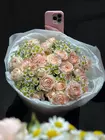 Купить Дуобукет из розовой кустовой розы и матрикарии с доставкой на дом
