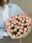 Доставка Букет из 35 розовых пионовидных тюльпанов по городу Томск