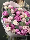 Купить Сборный букет "Шелест румян" с доставкой в Томске