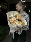 Купить сборный букет «Персиковая заря» в Томске