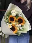 Доставка Сборный букет "Лучистый аккорд" по городу Томск