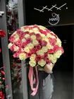 Купить Букет из 101 розовой и белой розы в Томске