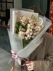 Купить Букет из 7 пудрово-персиковых маттиол в Томске