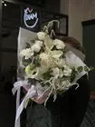 Купить сборный букет «Молочный каскад» в Томске