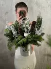 Купить новогоднюю композицию "Северное затишье" в Томске