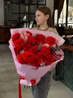 Купить букет "Алый реверанс" в Томске