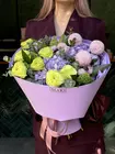 Доставка сборного букета "Цветовой заряд" в городе Томск
