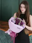 Купить букет из тюльпанов и маттиол "Бархатный свет" в Томске