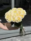 Букет из 15 пионовидных роз Candlelight 70 см купить с доставкой в Томске