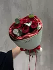 Букет из 5 роз Explorer с эвкалиптом купить с доставкой в Томске