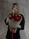 Букет из 15 роз Explorer с эвкалиптом купить в Томске