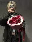 Оформить заказ на букет из 5 бордовых пионов Red Charm в Томске