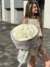 Купить букет из 5 белых гортензий в Томске