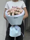Букет из 9 нежно-розовых кустовых роз купить с доставкой в Томске