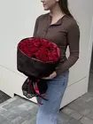 Букет из 9 красных кустовых роз купить в Томске