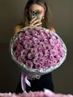 Купить букет из сиреневых роз в Томске