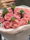 Букет из 11 роз Hermosa с эвкалиптом заказать в Томске