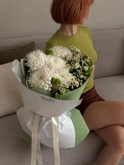 Купить букет "Фисташковый атлас" в Томске