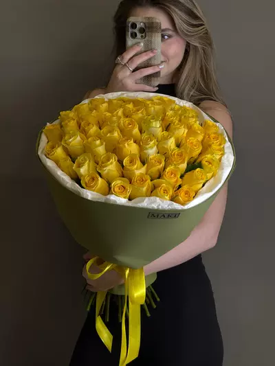 Купить букет из желтых роз в Томске