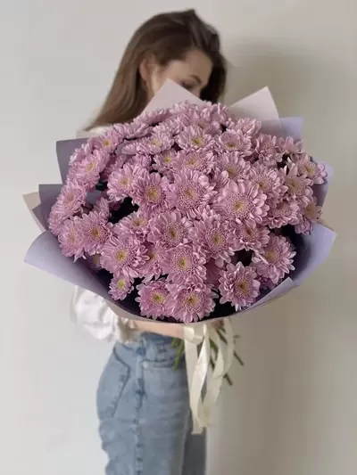 Купить букет из кустовых хризантем