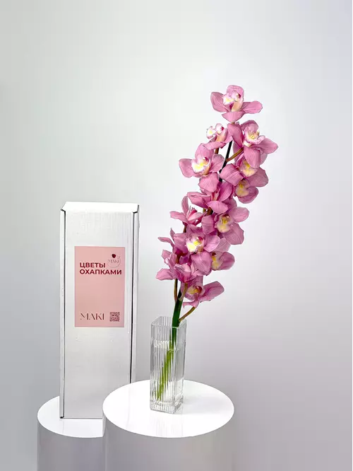 Купить ветку орхидеи Cymbidium в Томске — доставка экзотических цветов MAKI